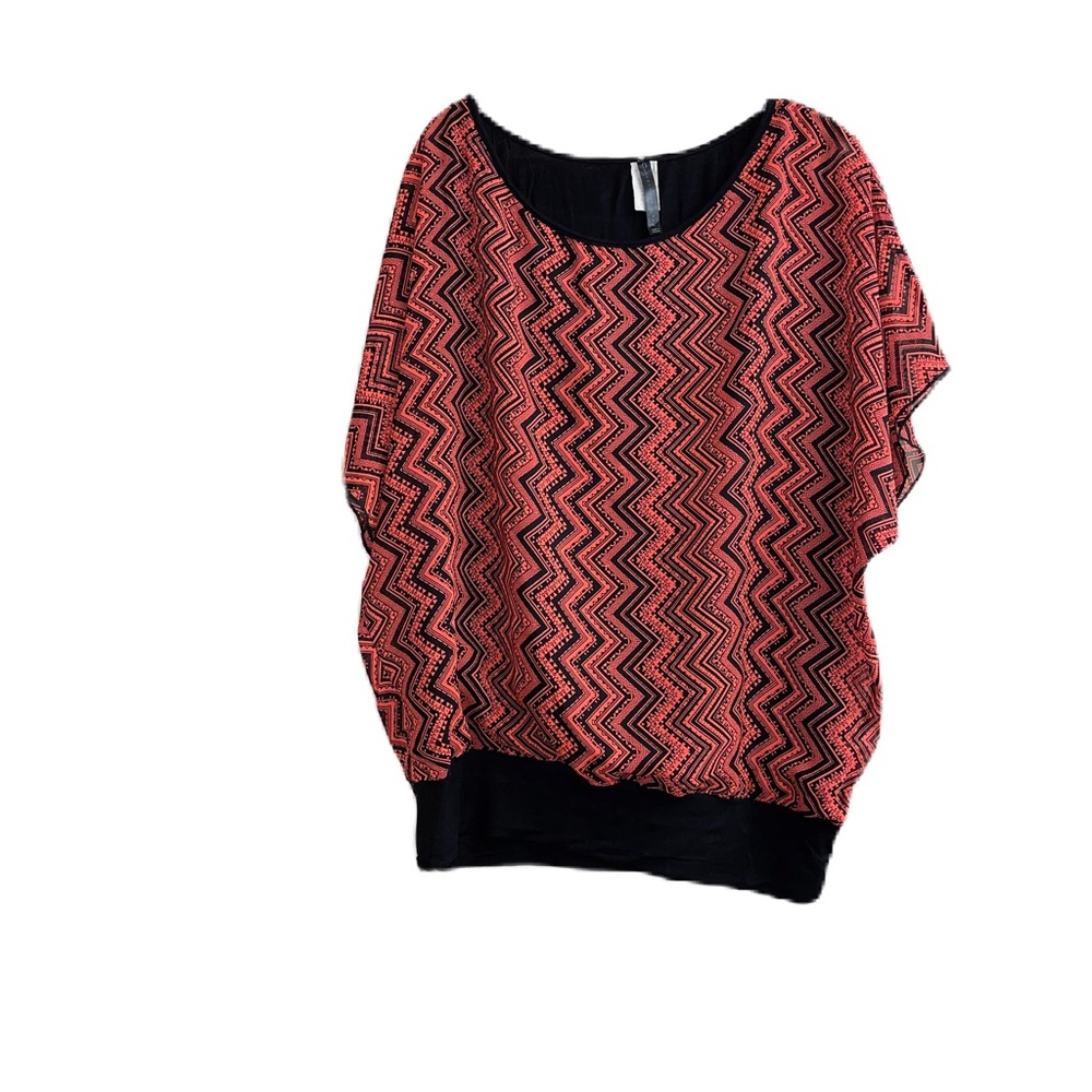 🎊 3 for $20 🎊 SALE | Obsessive Love Coral & Black Blouse